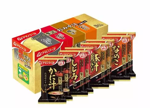 Amano Foods Вкусный Роскошный Мисо Суп 4 Вида Набор 8 Приготовлений