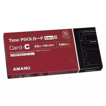Amano Time Card C для Time Pack 6 колонок Красная TIME Card 00069475 купить 3 коробки P@CK C(6) [Массовый набор]