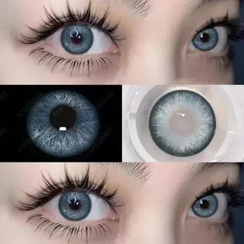 AMARA 1 пара натуральных цветных контактных линз для глаз, модные линзы для глаз, голубые линзы для глаз, косметические серые линзы для зрачков, ежегодное использование