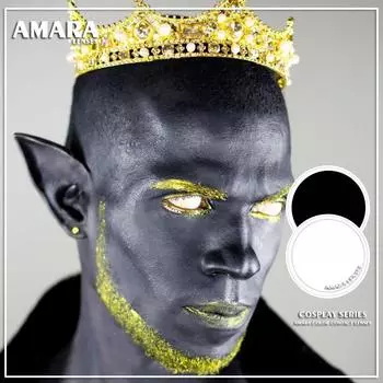 AMARA 1 пара полной серии глаз косплей цветные контактные линзы косметические контактные линзы для Хэллоуина чёрный