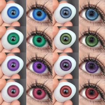 AMARA 2 шт., линзы аниме для косплея для глаз, серия MADRID, макияж, цветные контактные линзы, аксессуары в стиле аниме, косметические линзы