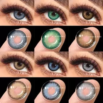 AMARA Модные цветные контактные линзы Натуральные линзы для зеленых глаз Серые контактные серые линзы Быстрая доставка Линзы для голубых глаз