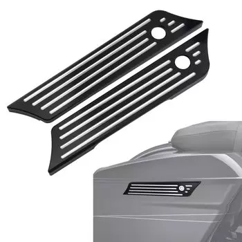 Amazicha Крышка защелки седельной сумки CNC Крышка защелки седельной сумки Заготовка из алюминия Touring Street Glide Road Glide King Electra Glide Harley-Davidson 2014-2024