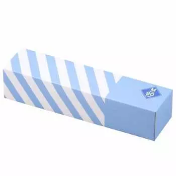 amazing odor-proof bag bos boss striped package/light blue m size 90 pieces for processing baby diapers, pet sheets, poop, food waste, sanitary item