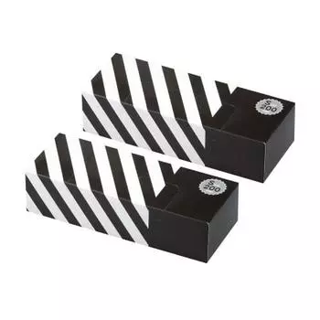 amazing odor-proof bag bos striped package set of 2/black s size 200 pieces for processing baby diapers, pet poop, food waste, sanitary items, etc.