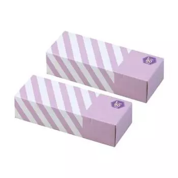 amazing odor-proof bag bos striped package set of 2/lavender l size 90 pieces for processing baby diapers, pet poop, food waste, sanitary items, etc.