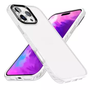 Amazon Applicable Apple 16 Pro Чехол для мобильного телефона Двухслойная подушка безопасности Матовый 15 Чехол для мобильного телефона Iphone13 Pro iPhone 16 белый