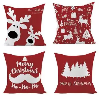 Amazon бестселлер Рождественский плед наволочка диван подушка сиденье подушка 40x40cm