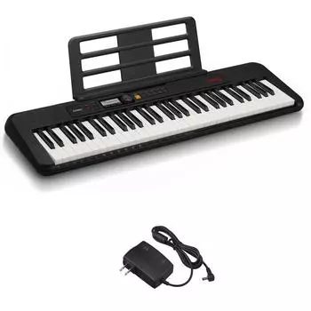 [Amazon Casiotone 61 only] CASIO Casio CT S195 black keyboard light weight size easy to transport