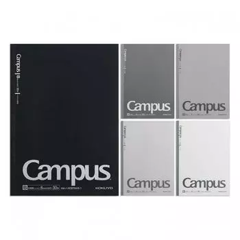 [Amazon.co.jp Limited] KOKUYO Note Campus Note B5 Dotted B Ruled 5 Color Pack Gray AM-3CBTNX5-1