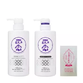 [Amazon.co.jp Exclusive] Kiku Masamune Masamune Seal Hair Care Set Serum Shampoo + Treatment 480ml each with bonus (1 lotion sachet)