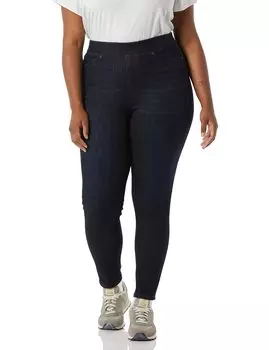 Amazon Essentials Stretch Black Size Short Women s Mid-Rise Pull-On Jeggings, Rinse, 4XL,
