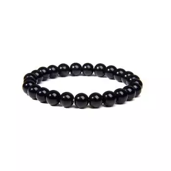 Amazon hot selling 8mm natural gemstone bracelet for men and women outdoor yoga elastic bracelet beads agate bracelet