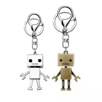 Amazon Эксклюзивный брендовый брелок для ключей с подвеской в виде животного, милый, стильный, забавный брелок для ключей, рождественский подарок на день рождения, подарок на годовщину [LinnWell] (робот)