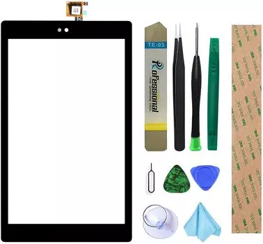 Amazon Kindle Fire HD 8 2018 L5S83A 8 дюймов Замена экрана дигитайзера Замена не предустановленных клеящих инструментов (ЖК-дисплей включен) + + чёрный