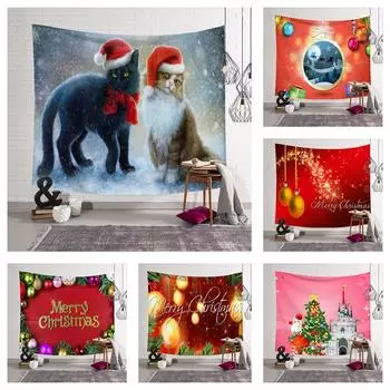 Amazon настенный рождественский гобелен с цифровой печатью для дома, гобелен для спальни 100x75cm