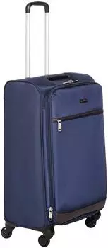 AmazonBasics Suitcase Carry Bag Soft Side 53cm Navy Blue