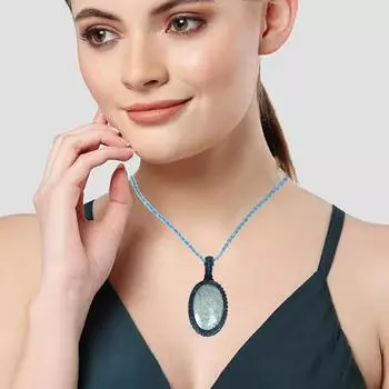 Амазонит Ожерелье ювелирные изделия колье колье женское ожерелье воротник Макраме