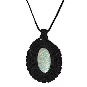 Амазонит Ожерелье ювелирные изделия ожерелье колье женское ошейник макраме воротник Ювелирные изделия