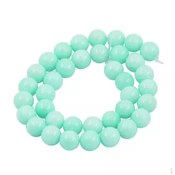 Амазонитовые бусины-разделители из драгоценных камней, свободные бусины для изготовления ювелирных изделий своими руками - 10 мм