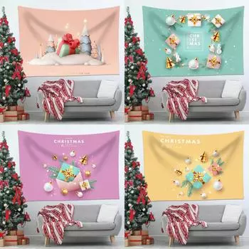 Амазонка Рождественский фон Праздничная вечеринка Украшение Рождественский гобелен Висячая ткань 100x75cm