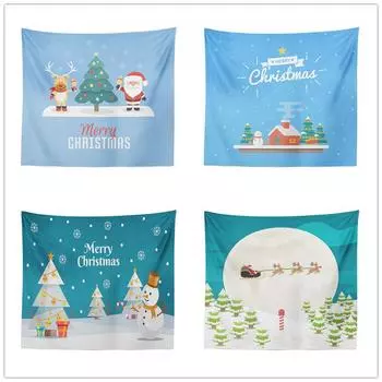 Амазонский европейский и американский рождественский висящий тканевый фоновый гобелен 100x75cm