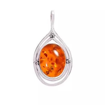 Amber 925 Sterling Silver Pendant V8247, Golden Pendant, Oval Pendant, Valentin s Day Gift, Gift For Her, Birthday Gift, Handmade Jewelry, Silver Jewe