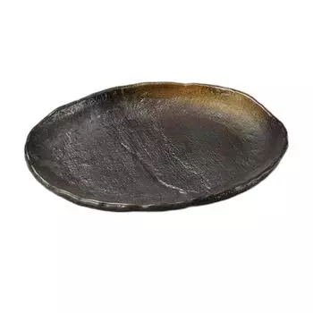 Amber oval plate Serving plate 10.0 [29.524.34.3cm] янтарь