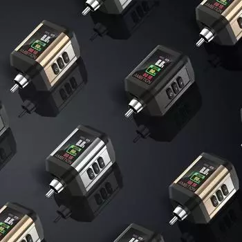 Ambition Korall Wireless Tattoo Battery 2200mAh Power Supply 2A RCA Interface for Rotary Tattoo Machine Type-C Cable Fast Charge чёрный