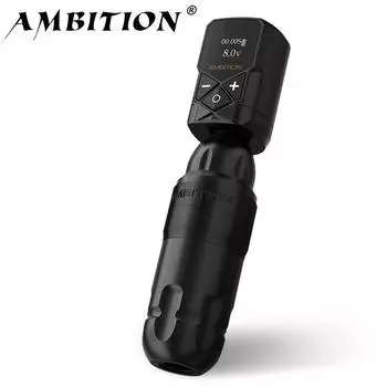 Ambition Shura Stroke 3.5-4.0mm 2610 Coreless Motor Double Bearing Tattoo Machine Direct Drive RCA Interface Rotary Tattoo Pen красный