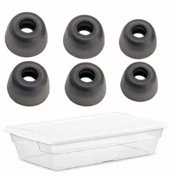 Амбушюры для наушников Jabra Elite Jabra Elite Active Galaxy Silicone Tips 3 размера 3 пары серого цвета A-Focus 65t, 65t, Buds и т. д.. S/M/L [Подходит для случая]