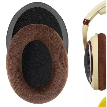 Амбушюры Geekria Comfort Совместимые амбушюры Совместимые с наушниками Sennheiser HD599 SE Амбушюры Чашки Велюр HD598, HD598SE, HD598CS, HD595, HD599, Ear/Ear коричневый