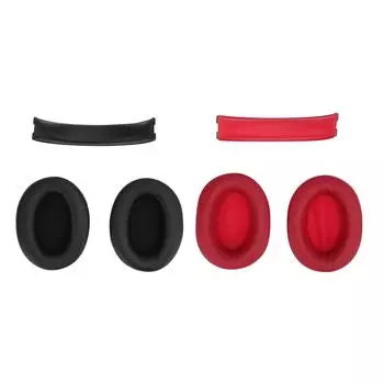 Амбушюры и накладка на оголовье из протеиновой кожи с эффектом памяти, комплект амбушюров и накладки на оголовье для W800BT Pl Black