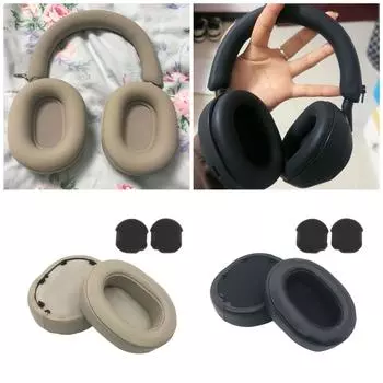 Амбушюры из овчины, сменные чехлы для игровых наушников WH-1000XM5 1000XM5 чёрный