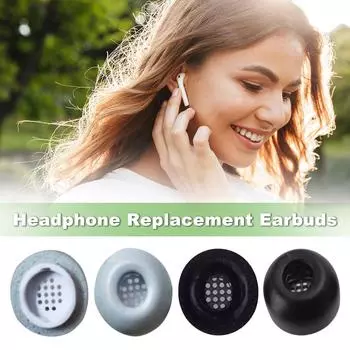 Амбушюры с эффектом памяти для Samsung Galaxy Buds 3 Pro, чехлы, амбушюры, вкладыши, колпачки для наушников /3 W7U1 black-M