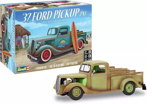 America Revell 37 Ford Pickup Plastic Model 14516 Molding Color 1/25 2 N1