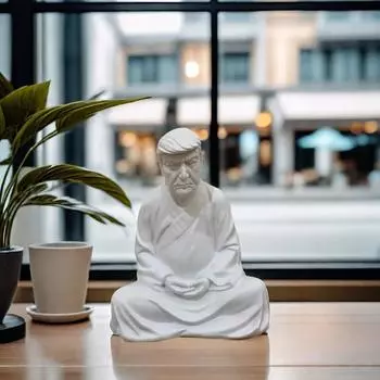 Статуэтка 45-го президента США, сидящая, кандидат в президенты США, статуя из смолы, скульптура для домашнего офиса, рабочего стола