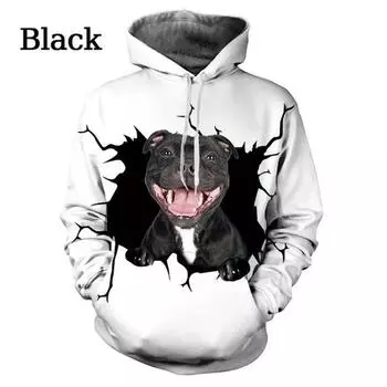 American Bully Happy Holiday 3D Printed Hoodies Unisex Pullovers Funny Dog Pattern Hoodie Casual Street Tracksuit Clothing Tops S