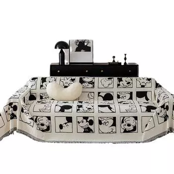 American Cartoon Sofa Cover Full Cloth Chenille Sofa Cover Universal Cover Four Seasons Universal High-end Sofa Cover 180*130cm