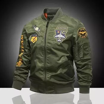 American Combined Pilot Jacket Men s Autumn Baseball Uniform Trendy Coat Men s Fan Jacket Men S чёрный
