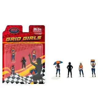 American diorama 1/64 figure grid girls American Diorama Grid Girls Figures [product]