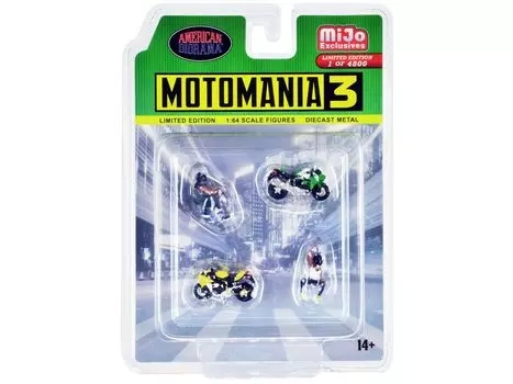 American Diorama Figure Motomania 3 Biker American Diorama Figure Motomania 3 Mijo Limited 1/64 [Item]
