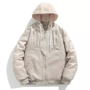 American High Street Tooling Jacket Coat Men s Autumn and Winter Casual Baseball Uniform Retro Pilot Couple Coat S