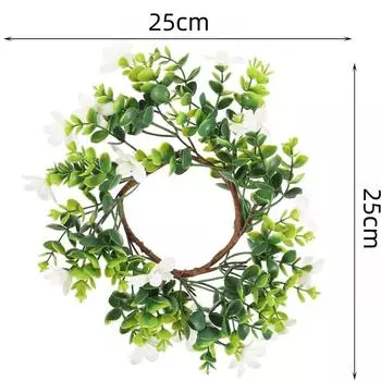 American Imitation Wreath Candle Wreath Eucalyptus Wreath Boxwood Wreath Table Party Decoration Wreath