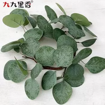 American Imitation Wreath Candle Wreath Eucalyptus Wreath Eucalyptus Leaf Wreath Dining Table Money Leaf Wreath