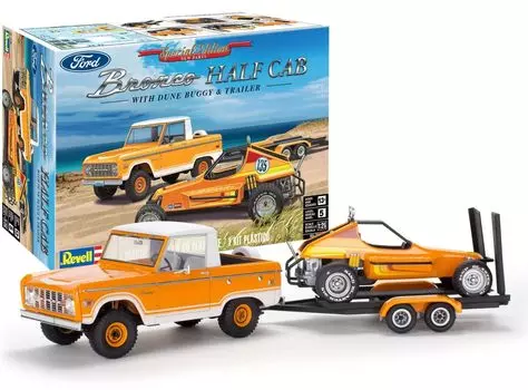 American Level Ford Bronco Half Cab Sandman II Plastic Model 17228 1/25 &