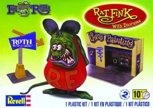 American Level Rat Fink 06732 Plastic Model 1/25 w/Diorama