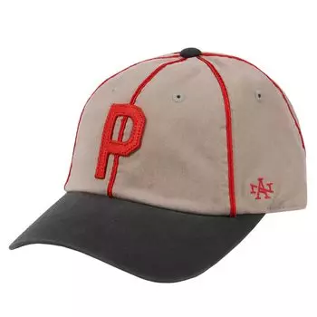[American Needle] Cap Portland Beavers PCL Logo Hat Men s Women s Minor League Low Cap Unisex Pebble x Dark Navy