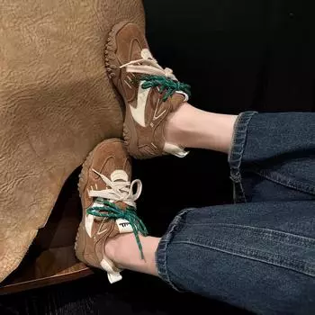 American retro ballet training shoes women s 2024 new heightening non-slip outdoor casual versatile sports Forrest Gump shoes 35