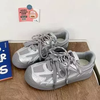 American retro board shoes women s 2025 summer new versatile little white shoes ins breathable niche student casual board shoes 35